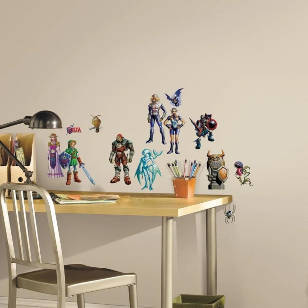 Legend Of Zelda Peel Stick Wall Decals Ocarina of Time Stickers Game Room Decor